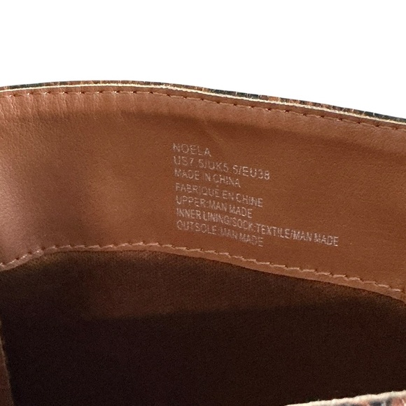 Noela Brown Snakeskin Lace Up Knee High Platform Stiletto Boots Zip Side 7.50 - Picture 8 of 16